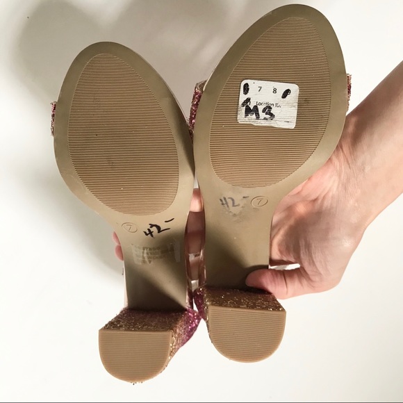 Charlotte Russe block heals pink and gold glitter - Picture 5 of 8